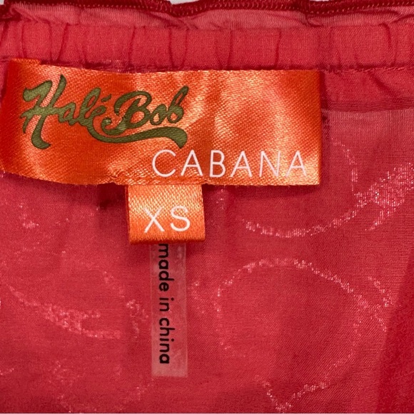 Hale Bob Women’s size XS Hot Pink & Gold Lightweight Peasant Blouse - Picture 11 of 12